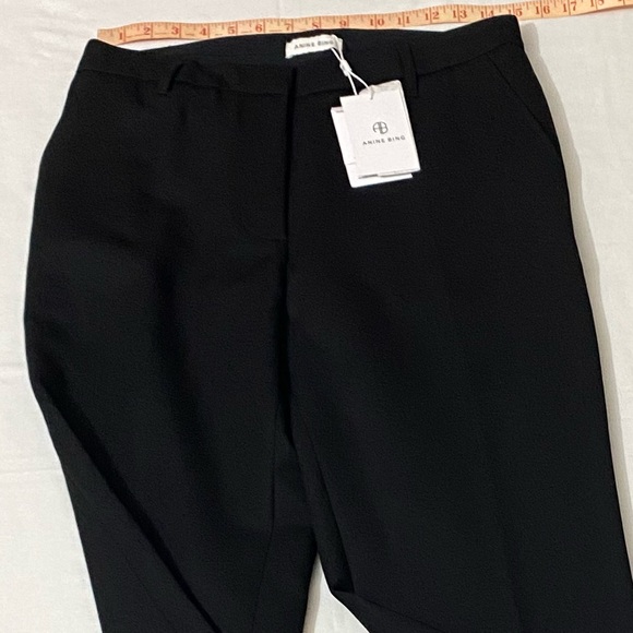 NWT Anine Bing Black Classic Wool Trouser Size 40. - Picture 9 of 16